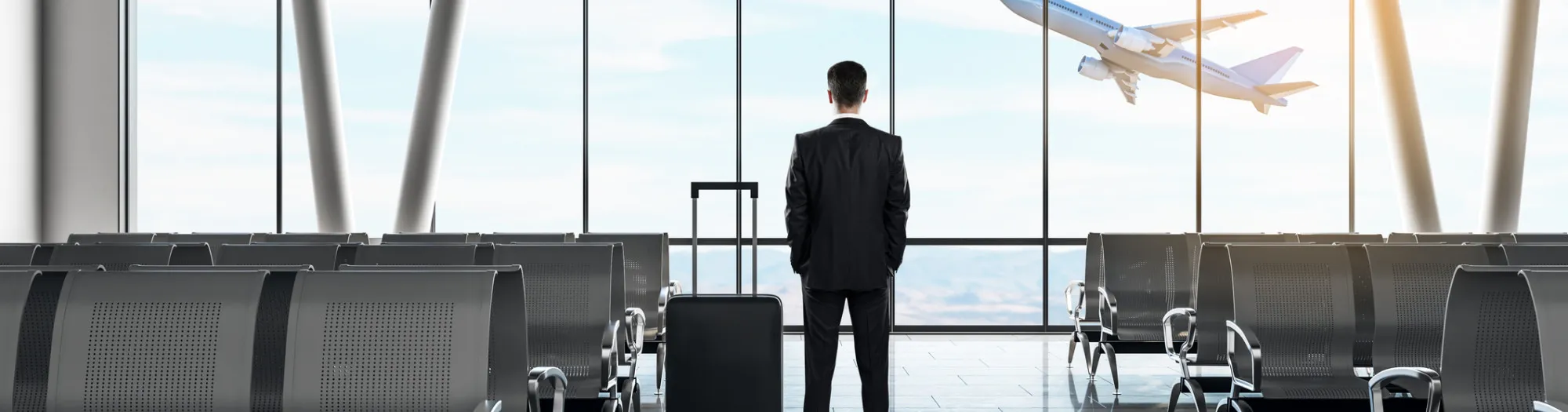 Businessman at airport