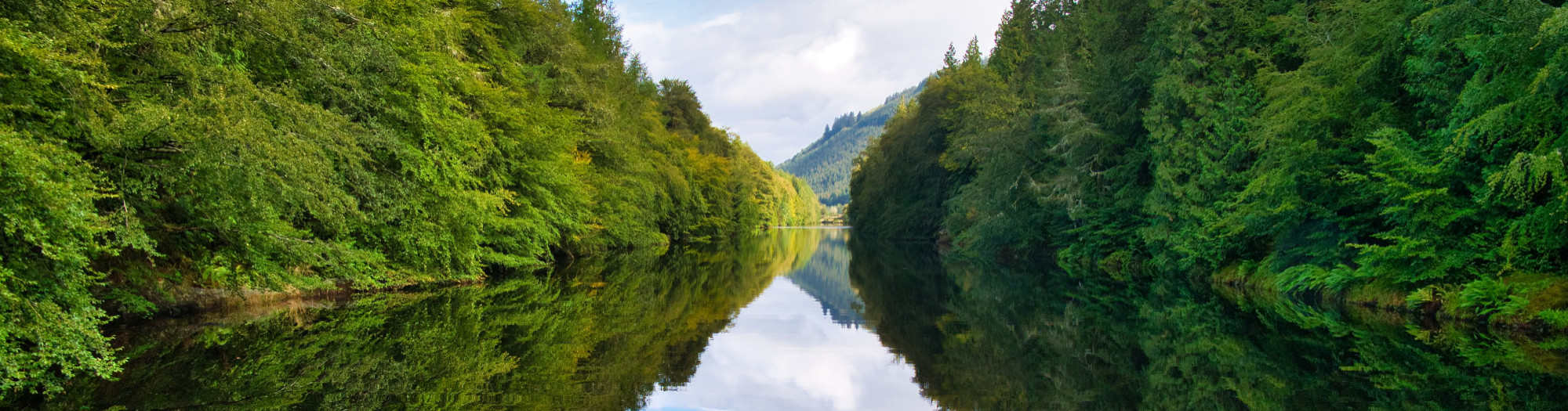 Laggan Avenue on the Caledonian Canal in Scotland