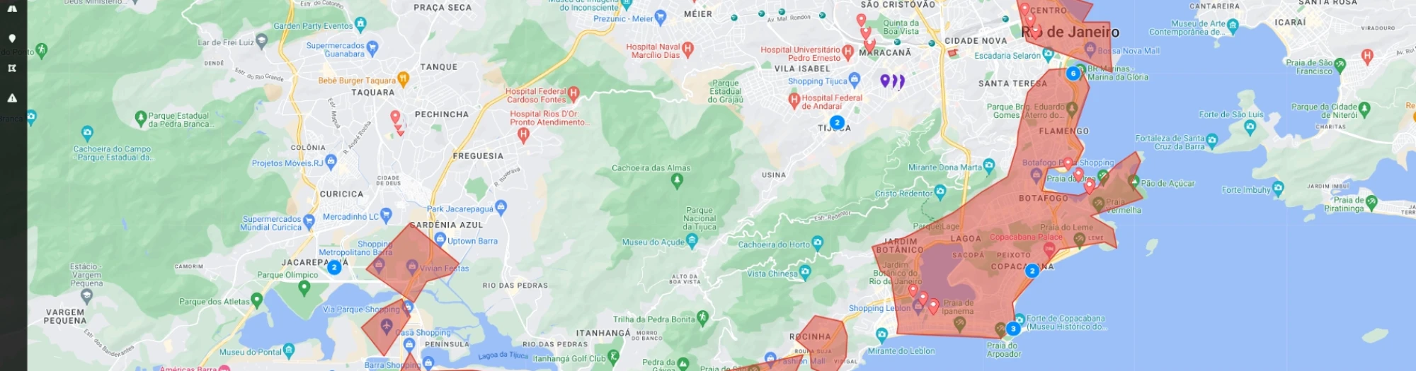 Geo-Fences in Rio, Brazil