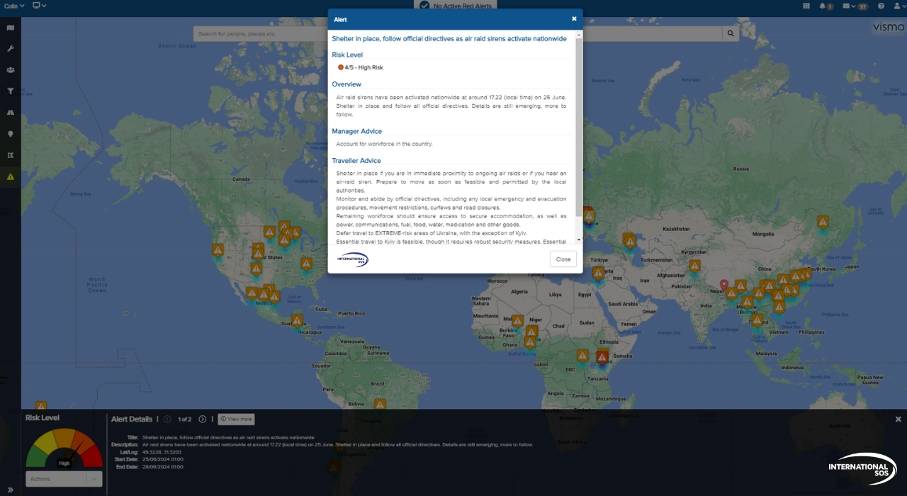 ISOS - Dublin - Alert view more details